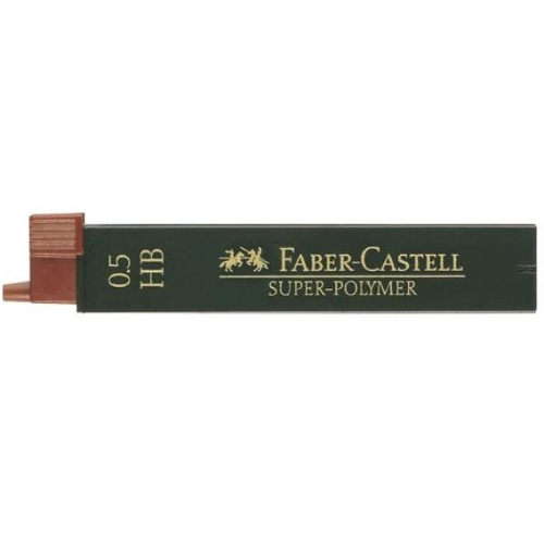 FABER CASTELL SUPERPOLYMER ASTUCCIO 12 MINE HB 0.50 mm